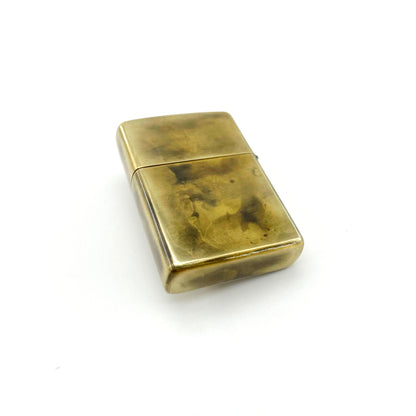 Handmade Vintage Brass Lighter Case EDC Outdoor, Lighter Insert Replacement Metal Armor-Chief Feather