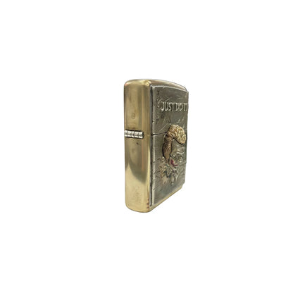 Handmade Vintage Brass Lighter Case EDC Outdoor, Lighter Insert Replacement Metal Armor-Poker Joker Magician