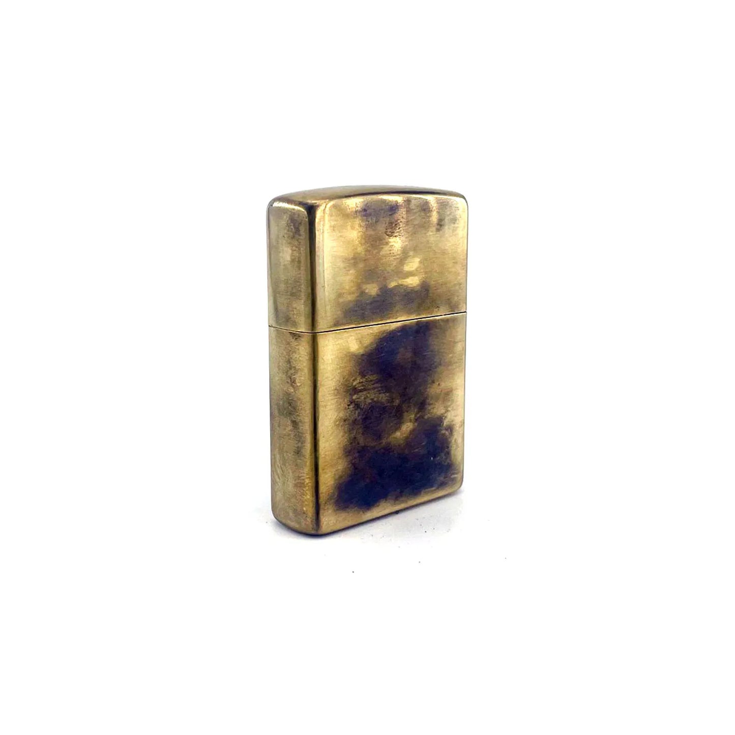 Handmade Vintage Brass Lighter Case EDC Outdoor, Lighter Insert Replacement Metal Armor-Night Owl