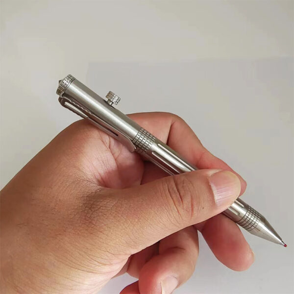 Stainless Steel Pen Heavy Outdoor EDC Retractable Pens - Image 5